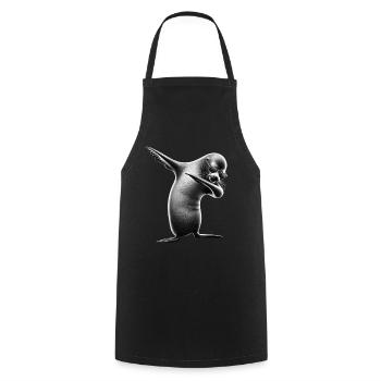 Drôle Dabbing phoque Amoureux des animaux Safari océan - Tablier de cuisine - noir - Devant - AI Model Male 185 dark (185cm)