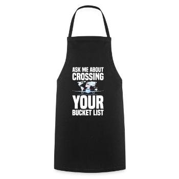 Tourism clerk Travel agency - Cooking Apron - black - Front - AI Model Male 185 dark (185cm)