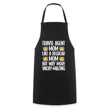 Tourism clerk Travel agency - Cooking Apron - black - Front - AI Model Male 185 dark (185cm)