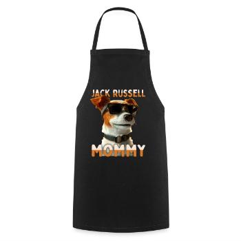 Jack Russell Mommy Mama Muttertag Mom Jack Russell - Kochschürze - Schwarz - Vorne - AI Model Male 185 dark (185cm)