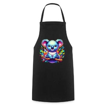 Koala - Tablier de cuisine - noir - Devant - AI Model Male 185 dark (185cm)