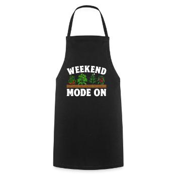 Gardener Gardening Landscaper - Gardening Mode On - Cooking Apron - black - Front - AI Model Male 185 dark (185cm)