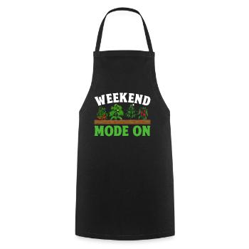 Gardener Landscaping - Gardening Mode On - Cooking Apron - black - Front - AI Model Male 185 dark (185cm)