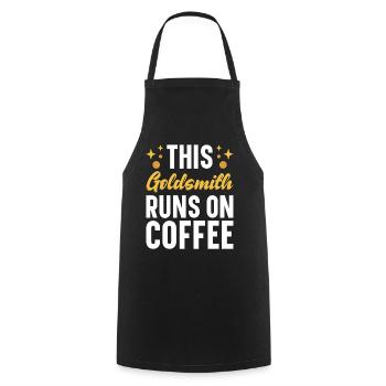 Goldsmith Gold Jewelry Manufacturer Gold Jewelry - Cooking Apron - black - Front - AI Model Male 185 dark (185cm)