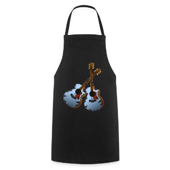 Guitar musician - Cooking Apron - black - Front - AI Model Male 185 dark (185cm)