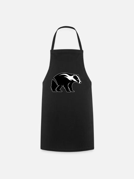 Badger Dachse Dachs - Kochschürze - Schwarz