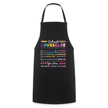 Conseiller scolaire Conseiller scolaire - Tablier de cuisine - noir - Devant - AI Model Male 185 dark (185cm)