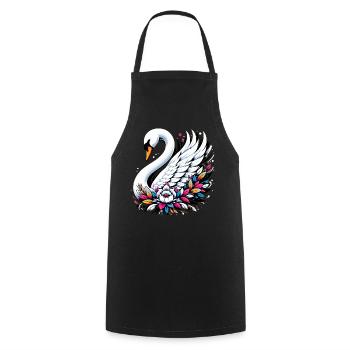 Swan - Cooking Apron - black - Front - AI Model Male 185 dark (185cm)