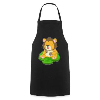 Lion Cookie - Tablier de cuisine - noir - Devant - AI Model Male 185 dark (185cm)