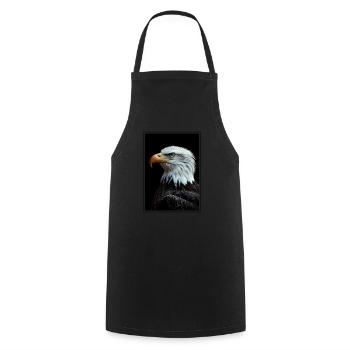 Pygargue à tête blanche Weißkopfseeadler - Tablier de cuisine - noir - Devant - AI Model Male 185 dark (185cm)
