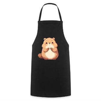Beaver Biber - Tablier de cuisine - noir - Devant - AI Model Male 185 dark (185cm)