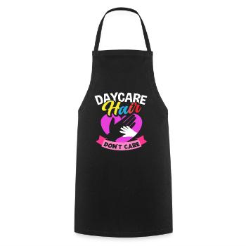 Kindergarten Hair Doesn't Matter - Daycare - Cooking Apron - black - Front - AI Model Male 185 dark (185cm)
