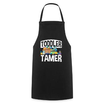 Toddler Tamer Daycare Teacher - Cooking Apron - black - Front - AI Model Male 185 dark (185cm)