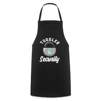Toddler Safety Kindergarten - Cooking Apron - black - Front - AI Model Male 185 dark (185cm)