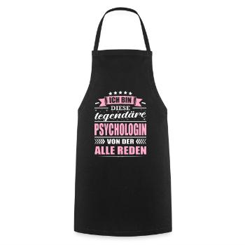 Ich Bin Diese Legendäre Psychologin Psychologie - Kochschürze - Schwarz - Vorne - AI Model Male 185 dark (185cm)