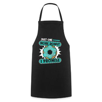 Juste un beignet de plus que je promets beignet glacé - Tablier de cuisine - noir - Devant - AI Model Male 185 dark (185cm)
