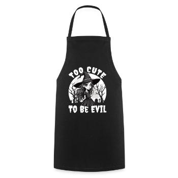 Halloween Witch Costume Witch Broom - Cooking Apron - black - Front - AI Model Male 185 dark (185cm)