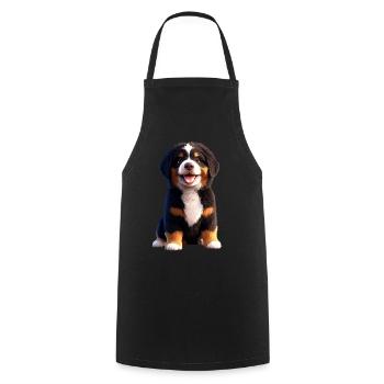 Bouvier bernois Chiens mignons Bouvier suisse - Tablier de cuisine - noir - Devant - AI Model Male 185 dark (185cm)