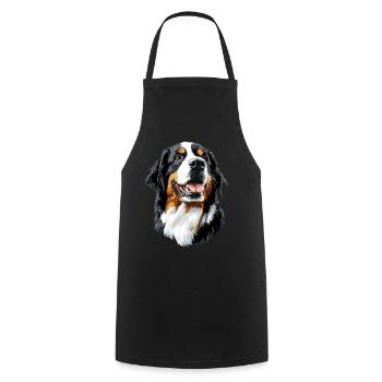 Bouvier bernois Chiens mignons Bouvier suisse - Tablier de cuisine - noir - Devant - AI Model Male 185 dark (185cm)