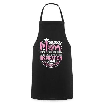 Senior Mom Class Of 2024 Funny Senior Graduation - Cooking Apron - black - Front - AI Model Male 185 dark (185cm)