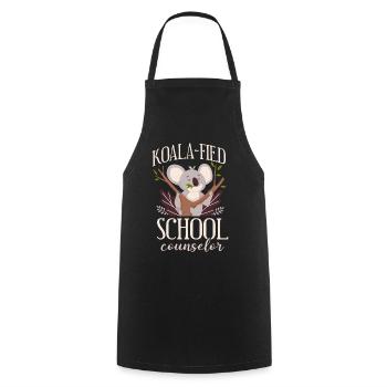 School Counselor Koala Koala-Fied - Kochschürze - Schwarz - Vorne - AI Model Male 185 dark (185cm)