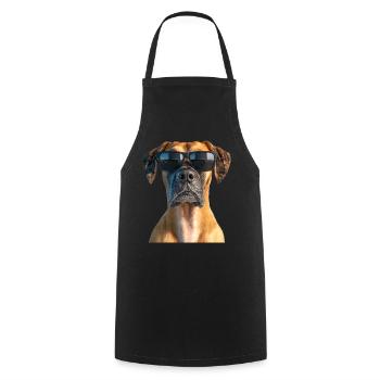 Great Dane Hatz Male Saupacker Great Dane - Cooking Apron - black - Front - AI Model Male 185 dark (185cm)