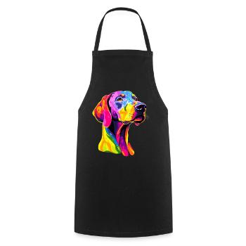 Great Dane Hatz Male Saupacker Great Dane - Cooking Apron - black - Front - AI Model Male 185 dark (185cm)