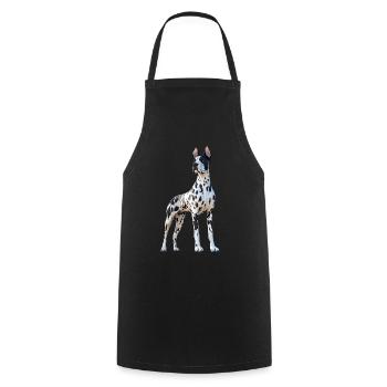 Great Dane Hatz Male Saupacker Great Dane - Cooking Apron - black - Front - AI Model Male 185 dark (185cm)