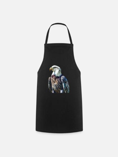 Adler Motiv Tier Tierliebhaber Vogel Kunst Natur - Förkläde - svart