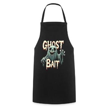 Ghost Bait Halloween Geist Gespenst Geister - Cooking Apron - black - Front - AI Model Male 185 dark (185cm)