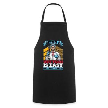 Veterinary Technician Being A Vet Tech Is Vet Med - Cooking Apron - black - Front - AI Model Male 185 dark (185cm)