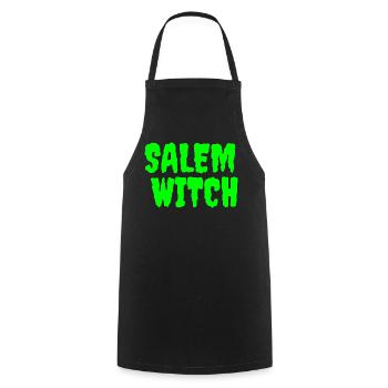 SalemWitch Halloween Design - Cooking Apron - black - Front - AI Model Male 185 dark (185cm)