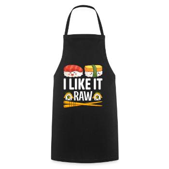 Funny Sushi Lover Funny Japanese Food Sushi - Cooking Apron - black - Front - AI Model Male 185 dark (185cm)