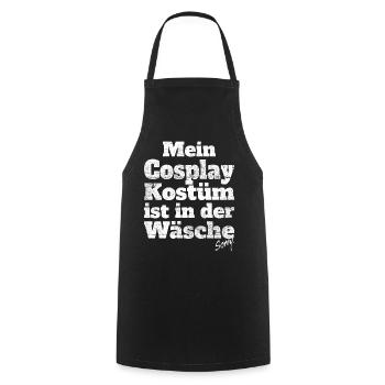 Cosplay Kostüm In Wäsche Anime Manga Cosplayer - Kochschürze - Schwarz - Vorne - AI Model Male 185 dark (185cm)