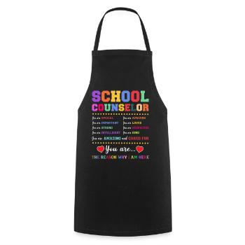 Conseiller scolaire Conseiller scolaire - Tablier de cuisine - noir - Devant - AI Model Male 185 dark (185cm)