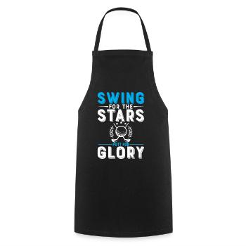 Swing For The Stars, Putt For Glory. - Cooking Apron - black - Front - AI Model Male 185 dark (185cm)