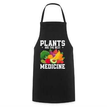 Les plantes sont le meilleur remède - Tablier de cuisine - noir - Devant - AI Model Male 185 dark (185cm)