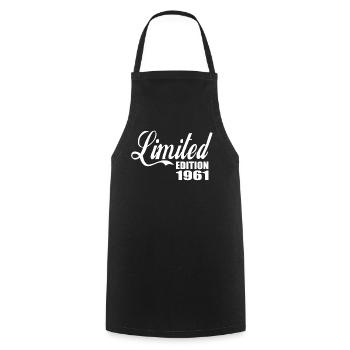 Edition limitée 1961 - Tablier de cuisine - noir - Devant - AI Model Male 185 dark (185cm)