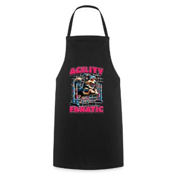 Dog Agility Fanatic Dog Sport Agility Training - Cooking Apron - black - Front - AI Model Male 185 dark (185cm)