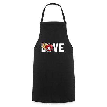 Dodgeball Love Prisonball Team Game Player - Cooking Apron - black - Front - AI Model Male 185 dark (185cm)