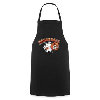 Dodgeball Game Prisonball Team Player Dodgeball - Cooking Apron - black - Front - AI Model Male 185 dark (185cm)