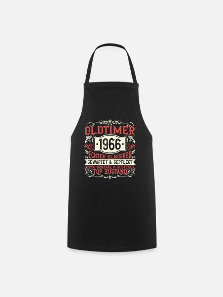 Born in 1966, born in 1966, born in 1966 - Cooking Apron - black
