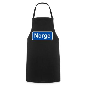 Norwegen - Kochschürze - Schwarz - Vorne - AI Model Male 185 dark (185cm)