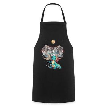 Dragon Dragon Marin Marin Marin Enfant - Tablier de cuisine - noir - Devant - AI Model Male 185 dark (185cm)
