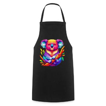 Koala - Tablier de cuisine - noir - Devant - AI Model Male 185 dark (185cm)