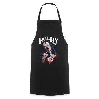 Provocative and expressive – rebellious fashion - Cooking Apron - black - Front - AI Model Male 185 dark (185cm)