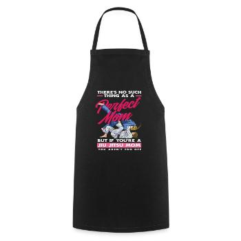 Perfect Mom Jiu Jitsu Mom - Cooking Apron - black - Front - AI Model Male 185 dark (185cm)