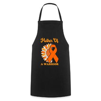 leukemia awareness blood cancer fight - Cooking Apron - black - Front - AI Model Male 185 dark (185cm)