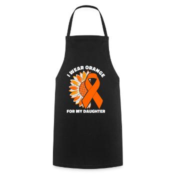 leukemia awareness blood cancer fight - Cooking Apron - black - Front - AI Model Male 185 dark (185cm)