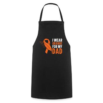 leukemia awareness blood cancer fight - Cooking Apron - black - Front - AI Model Male 185 dark (185cm)